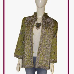 Henna Green Embroidered Jacket